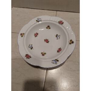 SHELLEY England ROSE Pansy Forget-Me-Not Round Butter Dish Base
